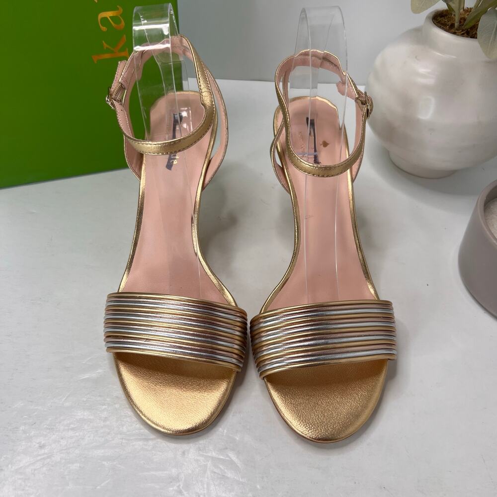 Kate Spade Jasmyne Multi Metallic Heel Silver/Gold S71900003 Women's 9.5B NWB - Picture 5 of 11
